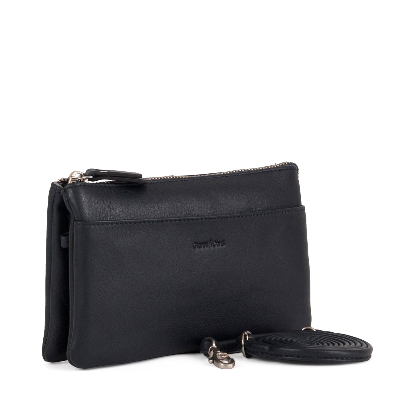 Pochette tre soffietti con tracolla Pelle Easy