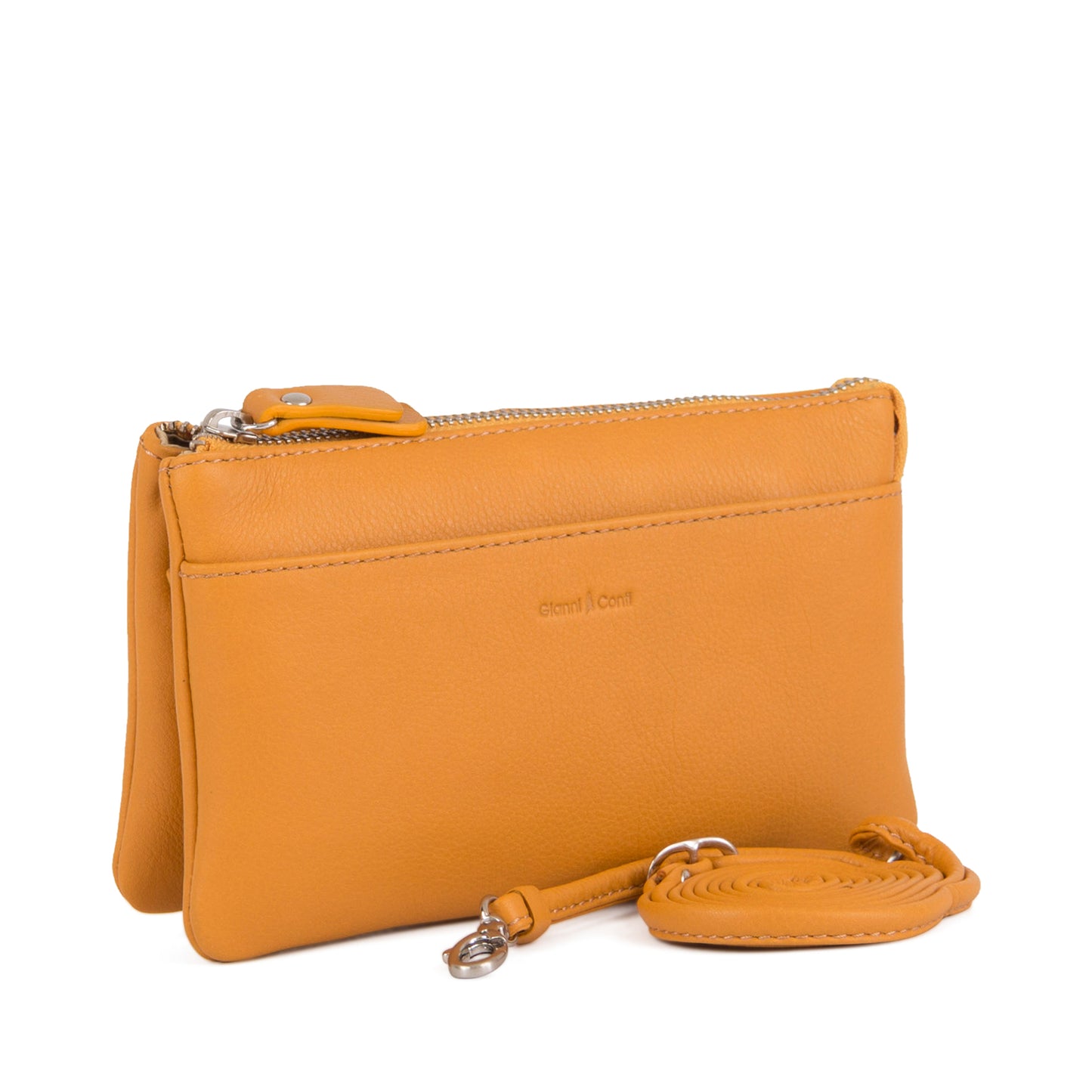 Pochette tre soffietti con tracolla Pelle Easy