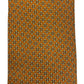 Cravatta seta senape con fiorellini