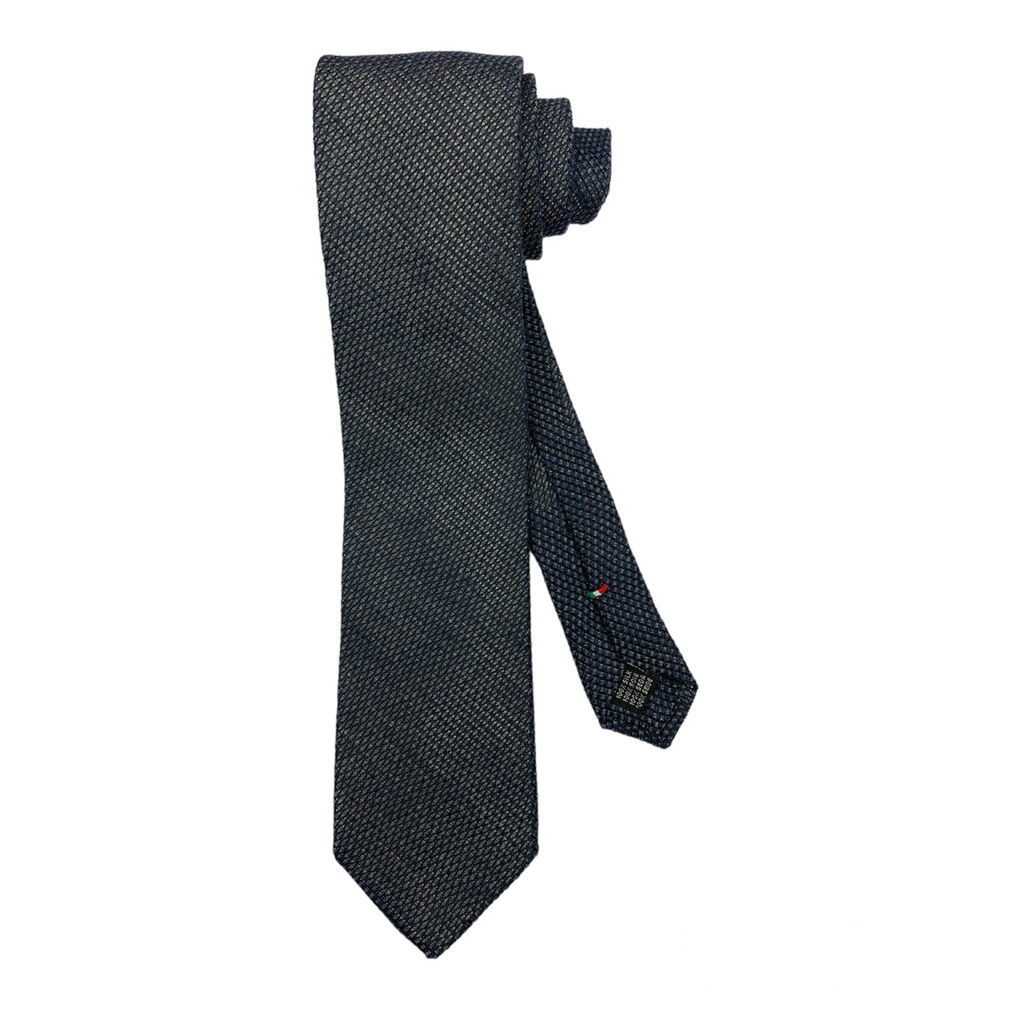 Blue silk gauze tie