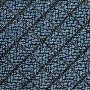 Cravatta seta celeste trama oxford effetto rombi
