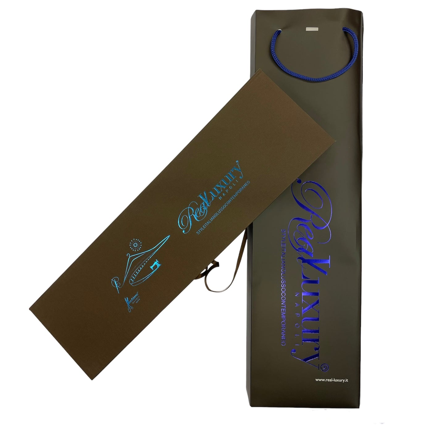 Cravatta Uomo in Seta Blu con Motivo Paisley