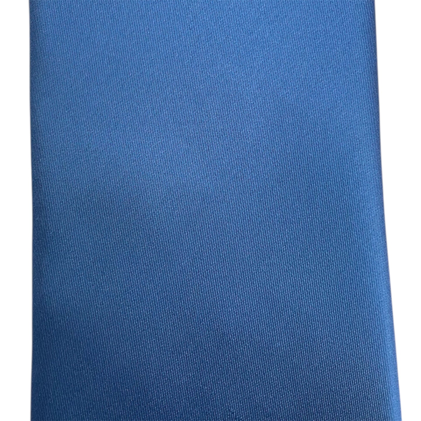 Light blue silk tie with blue flowers and red circles