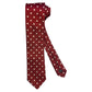 Cravatta Bordeaux a Pois Bianchi Elegante