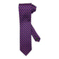 Cravatta seta viola fantasia pellicano