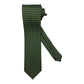 Cravatta seta verde con fantasia catene