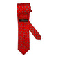 Cravatta seta rossa con granchietti