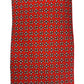 Cravatta seta rossa con eliche