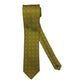 Cravatta seta verde bottoni grigi
