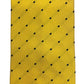 Cravatta seta gialla con pois blu