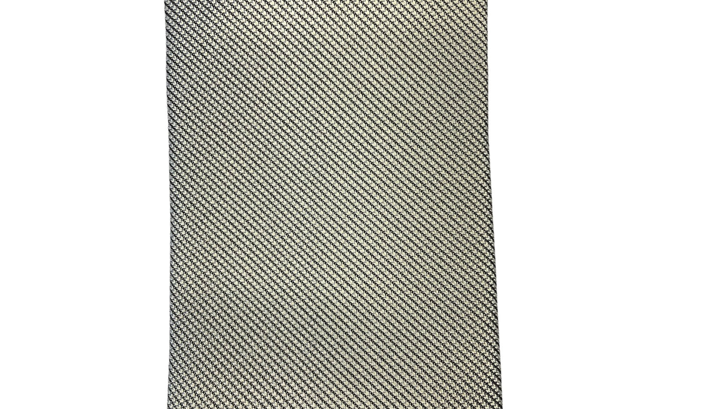 Cravatta seta grigia con trama