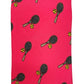 Cravatta seta rosa racchetta da tennis