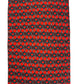 Cravatta seta rossa con anelli blu