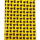 Cravatta seta gialla con piccoli paisely marroni