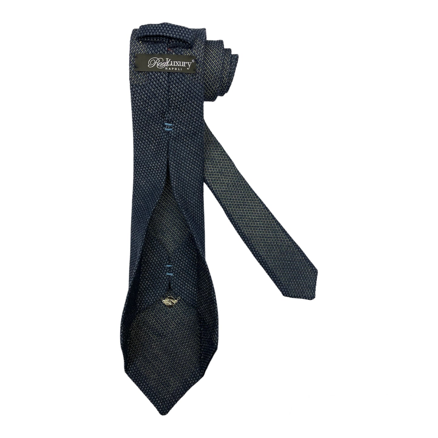 Blue silk gauze tie