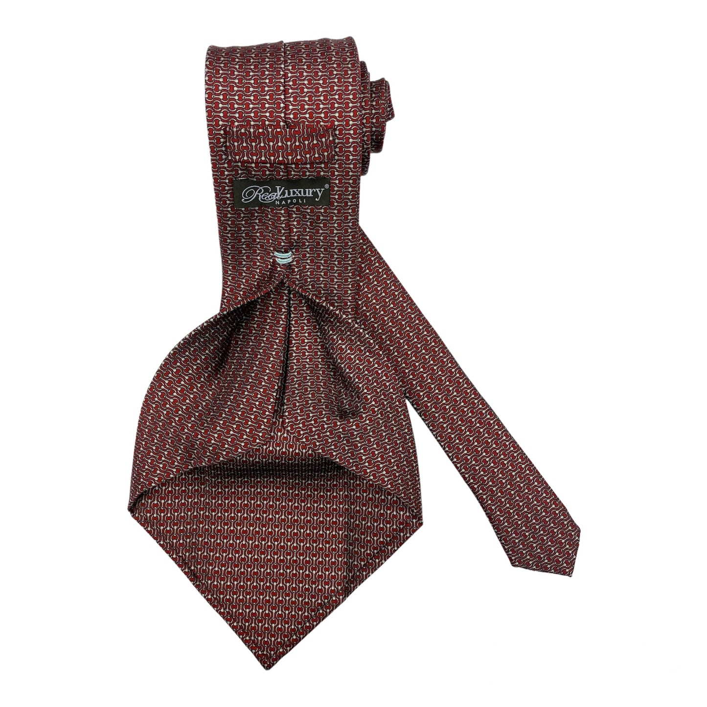 Cravatta seta Rossa scura con briglie