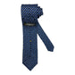 Cravatta seta blu bacio tartarughe