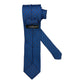 Cornflower blue silk tie with blue rings