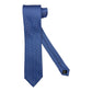 Cravatta seta bluette quadretti bianchi