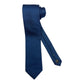 Bluette silk tie Oxford weave