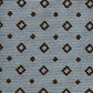 Light blue silk tie with brown rhombuses