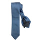 Solid color light blue silk tie