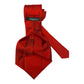 Solid red silk tie