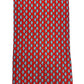 Cravatta seta rossa con mezzo cerchio celeste