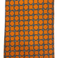 Cravatta seta arancio con fantasia catene