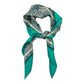 Green silk Amalfi scarf